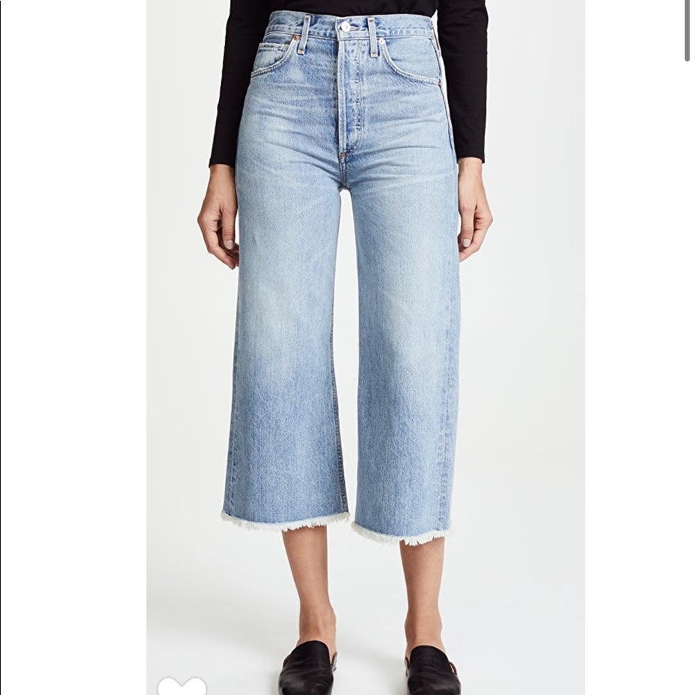 Citizens of Humanity wide leg crop jeans